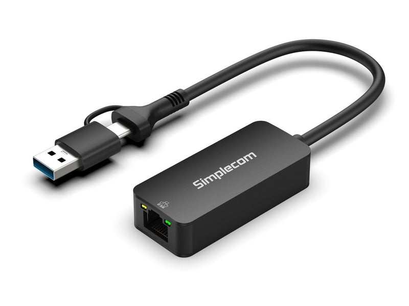 Simplecom NU405C SuperSpeed USB-C and USB-A to 2.5G Ethernet Network Adapter