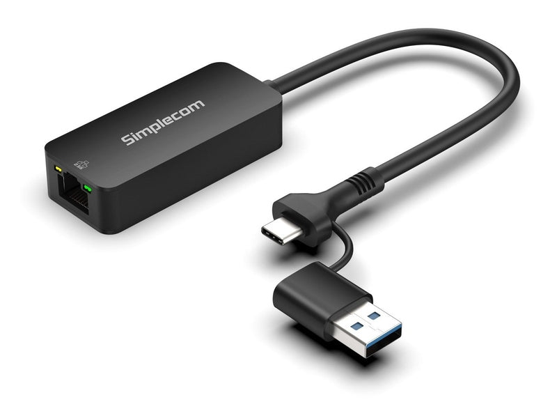 Simplecom NU405C SuperSpeed USB-C and USB-A to 2.5G Ethernet Network Adapter