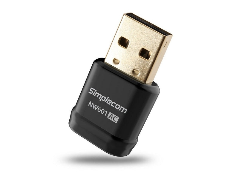 Simplecom NW601 AC600 Mini WiFi Dual Band Wireless USB Adapter