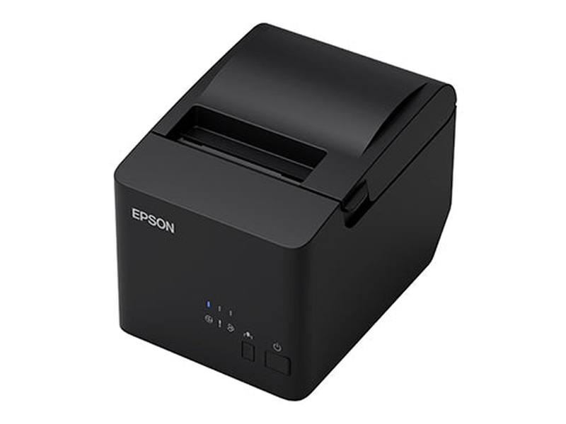 Square Compatible EPSON TM-T82IIIL Black Receipt Printer with a Built-In USB & Serial RS-232C Interface. Includes AC & USB Cable.