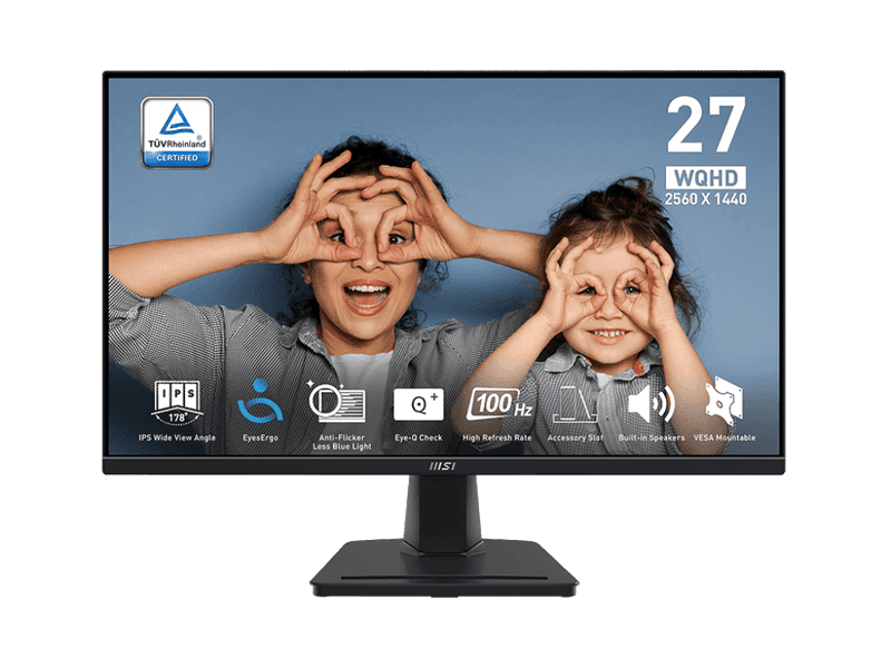 MSI Pro MP275Q 27" Class WQHD LED Monitor 16:9 Matte Black