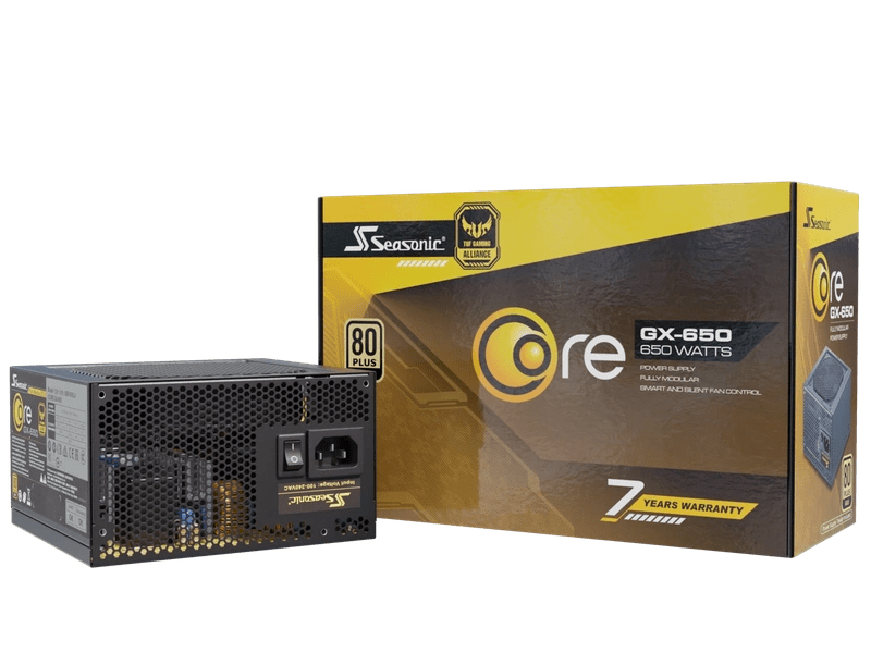 Seasonic Core GX-650 ATX3 80 Plus Gold Full Modular 650W PSU SRP-CGX651-A5A32SF