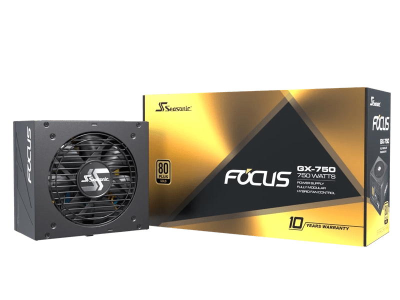 Seasonic 750W Focus GX-750 V4 Fully-Modular 80 PLUS Gold ATX3.1/PCIe 5.1 PSU SRP-FGX751-A5A32SF