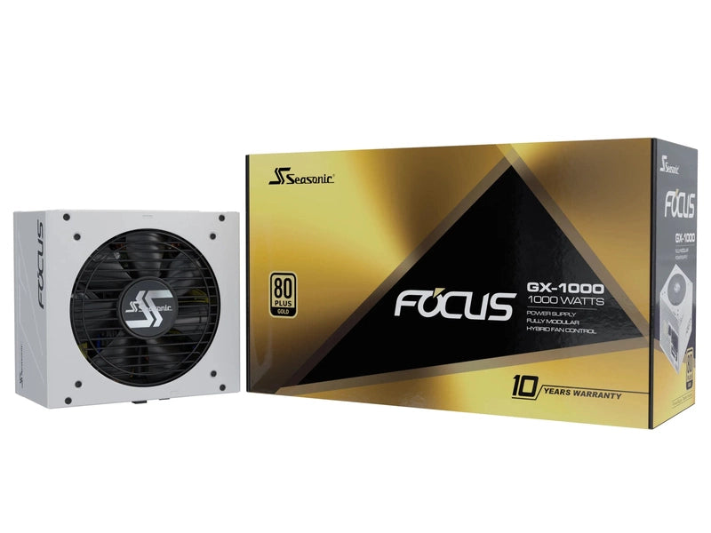 Seasonic 1000W Focus GX-1000 V4 WHITE Fully-Modular 80 PLUS Gold ATX3.1/PCIe 5.1 PSU