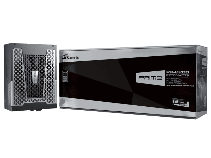 Seasonic 2200W Prime PX-2200 ATX 3.0 Fully-Modular 80 PLUS PLATINUM ATX3.1/PCIe 5.1 PSU