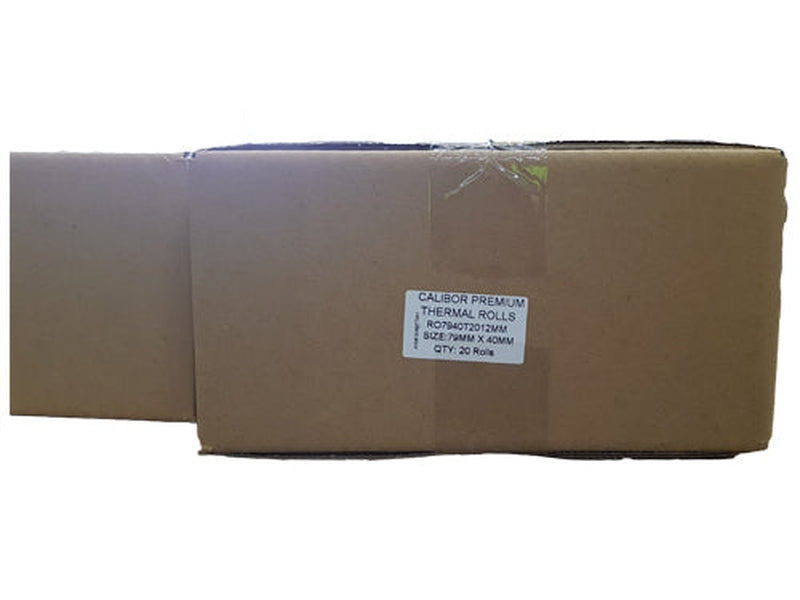 RO7940T2012MM Calibor Thermal Paper 79X40 20/Box 12mm ZQ320