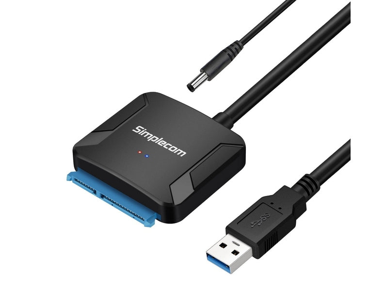 Simplecom SA236 USB 3.0 to SATA Adapter Cable Converter with Power Supply