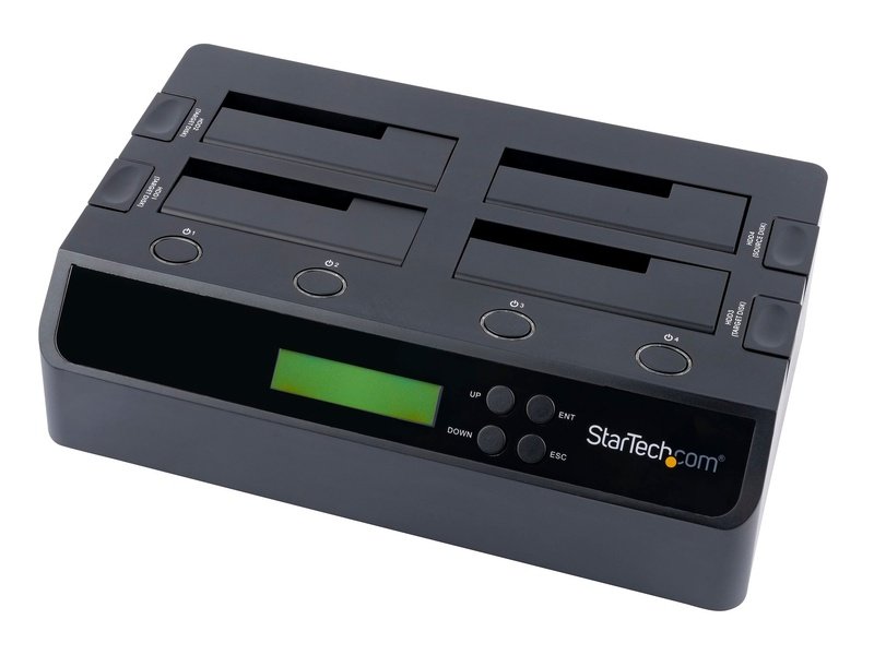 StarTech 4-Bay Hard Drive Duplicator And Eraser Standalone HDD/SSD Cloner And Disk Eraser