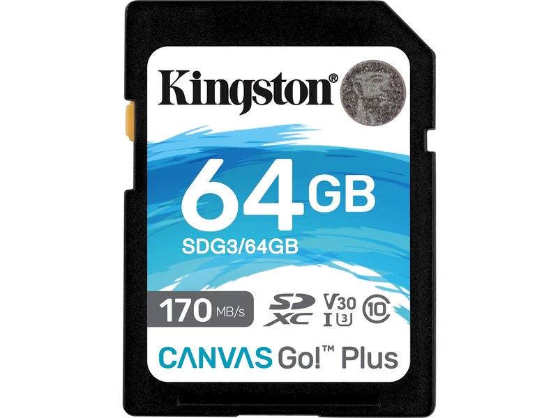 Kingston 64GB Canvas Go Plus UHS-I Class 10 Memory Card