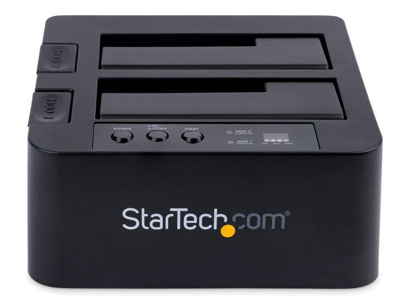 StarTech Standalone Hard Drive Duplicator Dock External Dual Bay HDD/SSD Cloner/Copier