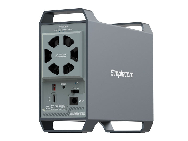 Simplecom SE482 SuperSpeed USB Dual Bay 3.5" SATA Hard Drive RAID Enclosure