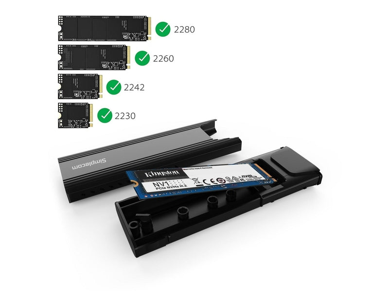 Simplecom SE504v2 NVMe / SATA Dual Protocol M.2 SSD USB-C Enclosure