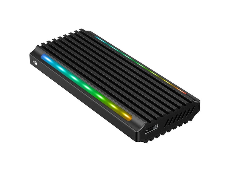 Simplecom SE525 NVMe / SATA M.2 SSD USB-C Enclosure with RGB Light