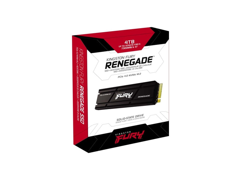 Kingston FURY Renegade 4TB PCIe 4.0 NVMe M.2 2280 SSD w/ Heatsink