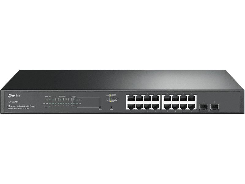 TP-Link Omada 18-Port Managed Gigabit Switch PoE+ 16 Rack Mount