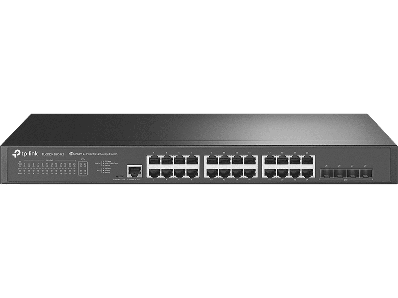 TP-Link Omada 24-Port Managed Gigabit L2+ Switch 2.5G 24 SFP+ 4