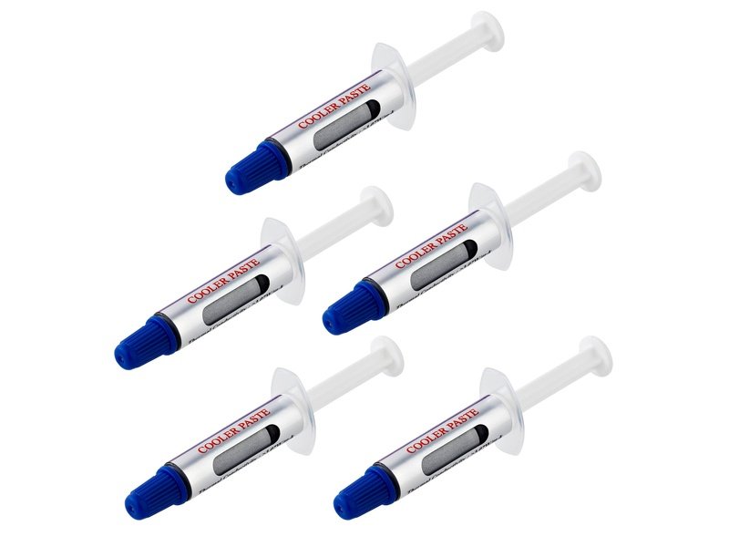 StarTech Thermal Paste Pack of 5 Syringes 1.5g/ea Metal Oxide Heat Sink Compound CPU Paste