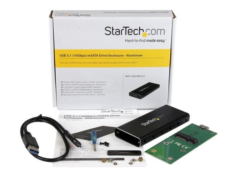 StarTech Drive Enclosure SATA/600 USB 3.1Micro-B Host Interface