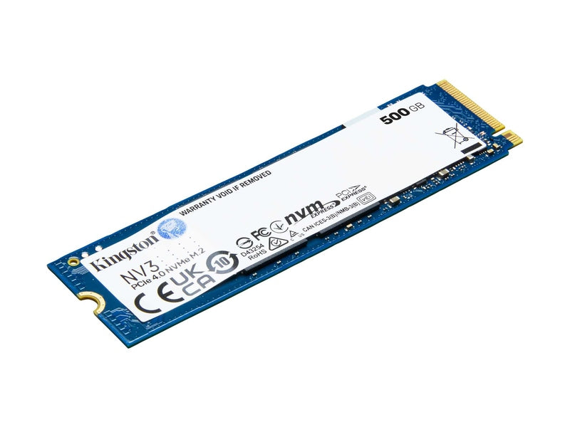 Kingston NV3 500GB PCIe 4.0 NVMe M.2 2280 SSD - SNV3S/500G