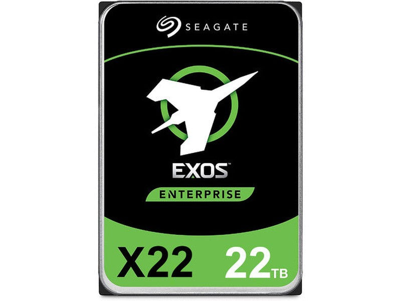 Seagate Exos 22TB X22 3.5" Enterprise HDD - ST22000NM001E FastFormat 512e/4Kn