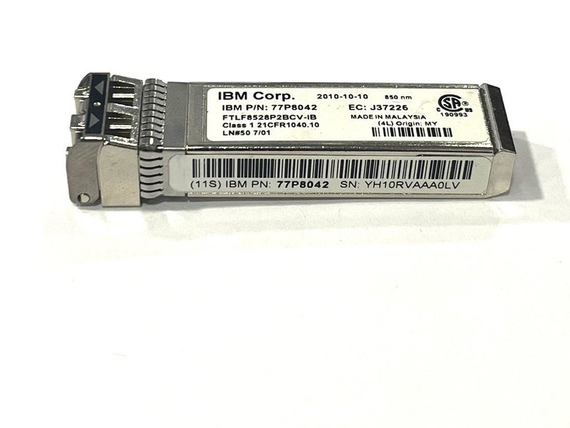 IBM 77P8042 FTLF8528P2BCV-IB 8GB 850nm SW SFP Transceiver Module *used*