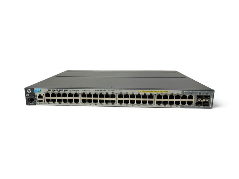 HPE Aruba J9729A 2920-48G-PoE+ 370W Switch, with Power Supply J9738A and Stacking Module J9733A *Used refurbished