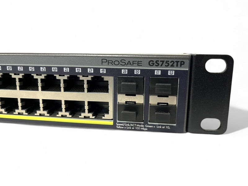 Netgear GS752TP-200AJS 52 Port Gigabit PoE+ 380W Smart Switch with 4xSFP *Used refurbished