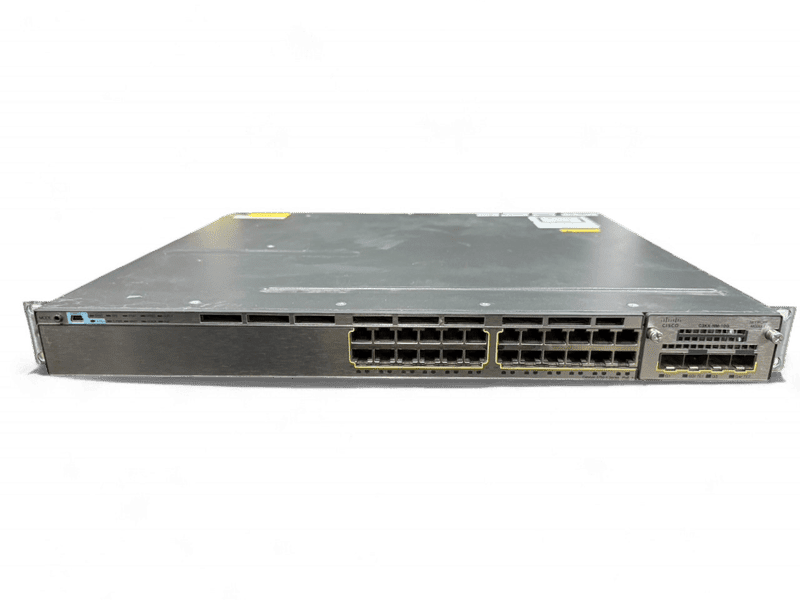 Used Cisco WS-C3750X-24P-S *V04* 24-Port POE Switch w/ 10GbE SFP+Module, Dual PSU