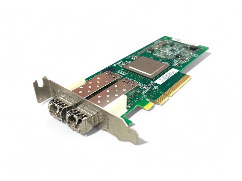 QLOGIC/Oracle QLE2562-SUN 8Gbps Dual Port Fiber Channel Low Profile Adapter with 2x Finisar FTLF8528P3BCV-QL 8G 850nm GBIC