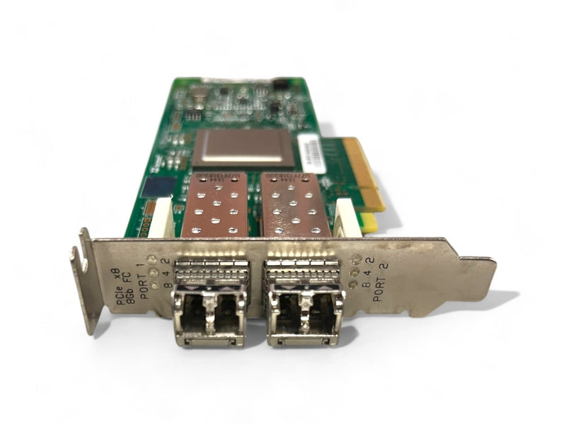 QLOGIC/Oracle QLE2562-SUN 8Gbps Dual Port Fiber Channel Low Profile Adapter with 2x Finisar FTLF8528P3BCV-QL 8G 850nm GBIC