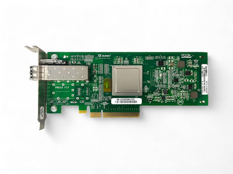 QLOGIC QLE2560 8Gb FC HBA Single Port PCIe Card with FTLF8528P2BCV-QL 850nm GBIC