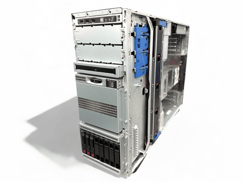 **Used/Refurbished** HPE ProLiant ML350 Gen10 Tower Server, 8SFF | CPU: Silver 4110Y 2.1GHz 8-core 1P | RAM: 2x HPE 16GB 2666V | 3x HPE 1.2TB 10K SAS | 2x800W PS 877621-371