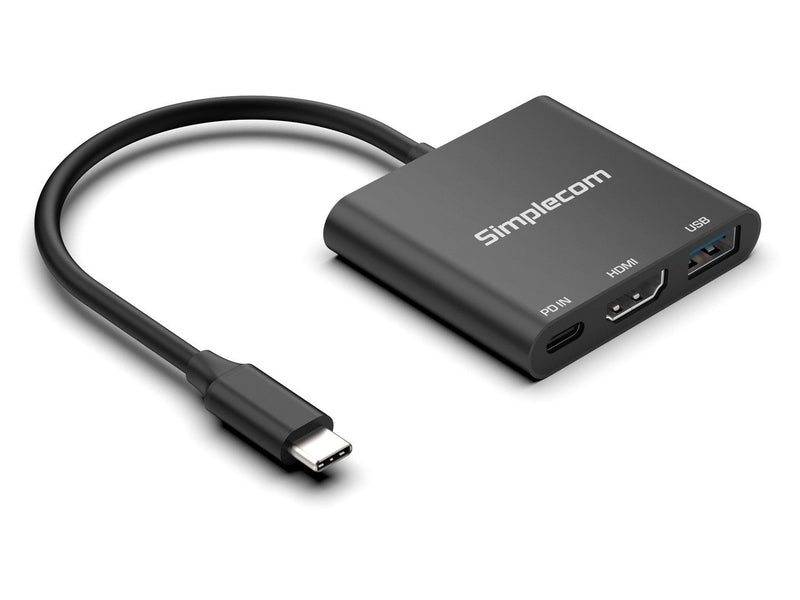 Simplecom DA320 USB-C 3-In-1 Adapter USB 3.2 Gen 1 5Gbps PD HDMI 2.0 4K@60Hz