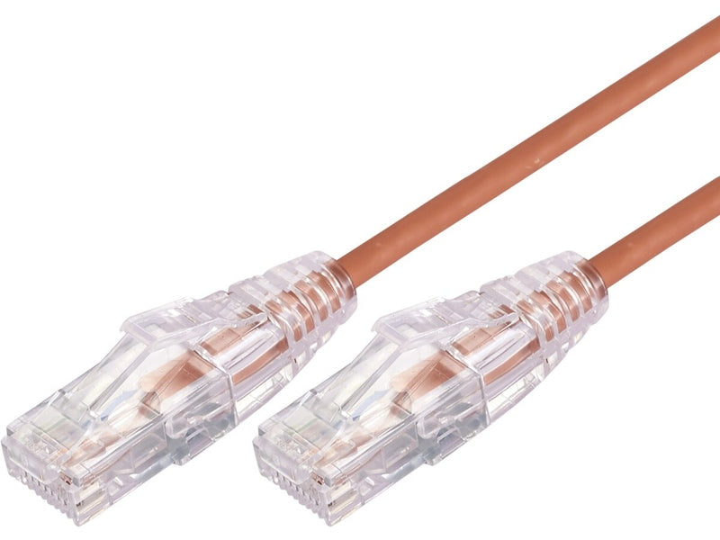 Comsol 2M 10GbE Ultra Thin Cat 6A UTP Snagless Patch Cable Orange