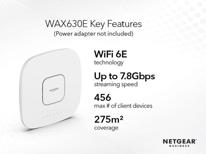 Netgear WAX630E AXE7800 Tri-Band WiFi 6E Access Point