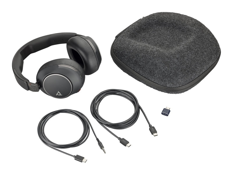 Poly Voyager Surround 80 UC Microsoft Teams Certified USB-C Headset +USB-C/A Adapter 8G7U0AA