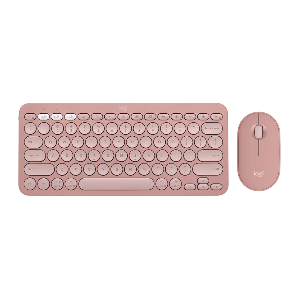 Logitech Pebble 2 Keyboard & Mouse Combo - Tonal Rose