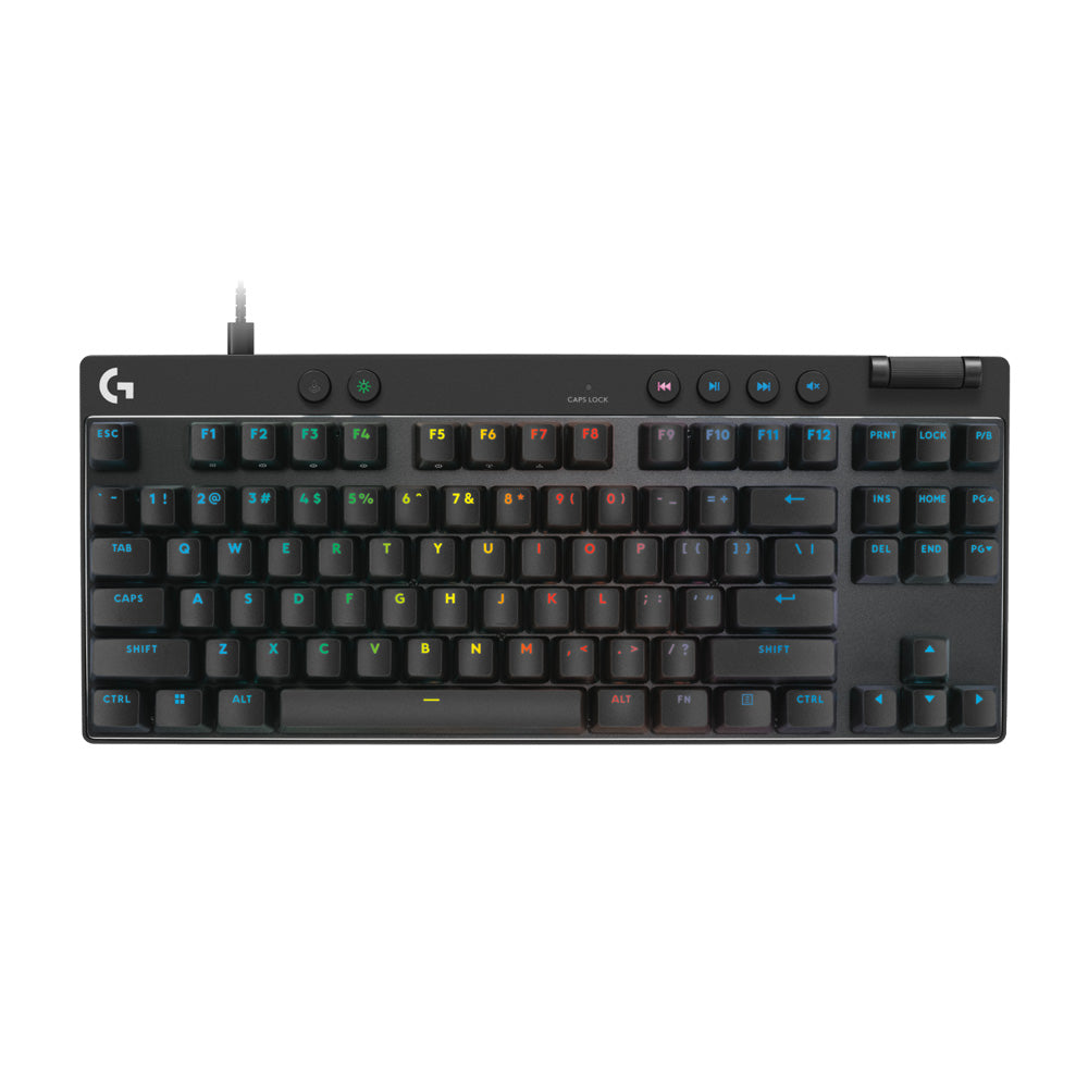 Logitech G PRO X TKL RAPID Analog Mechanical Gaming Keyboard - Black