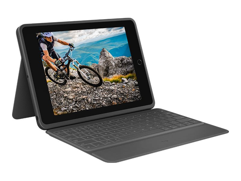 Logitech Rugged Folio Keyboard Case With Bluetooth For Ipad 7th & 8th 