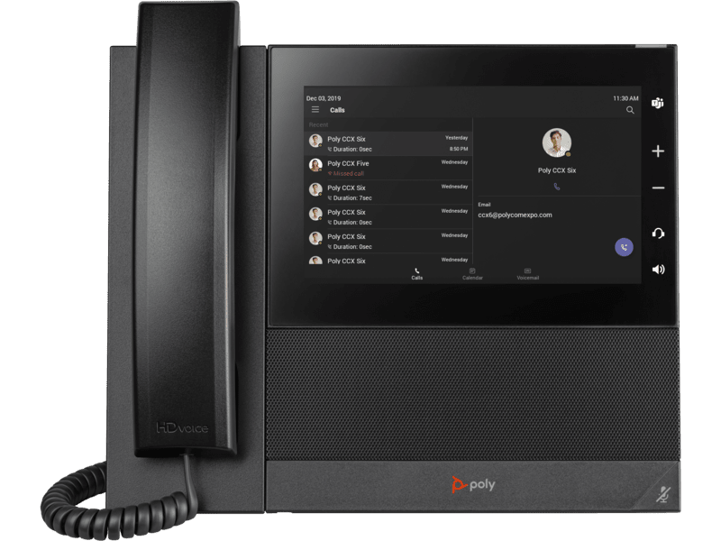 HP Poly CCX 600 Business Media Phone for Microsoft Teams and PoE-enabled 82Z84AA