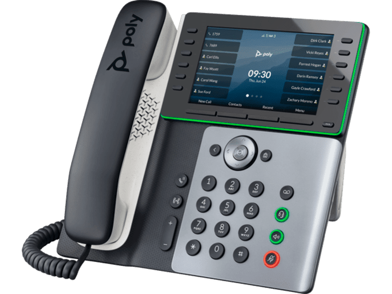 HP Poly Edge E550 IP Phone and PoE-enabled 82M91AA