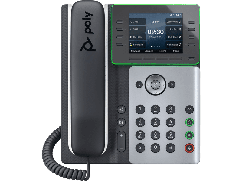 HP Poly Edge E350 IP Phone and PoE-enabled 82M89AA