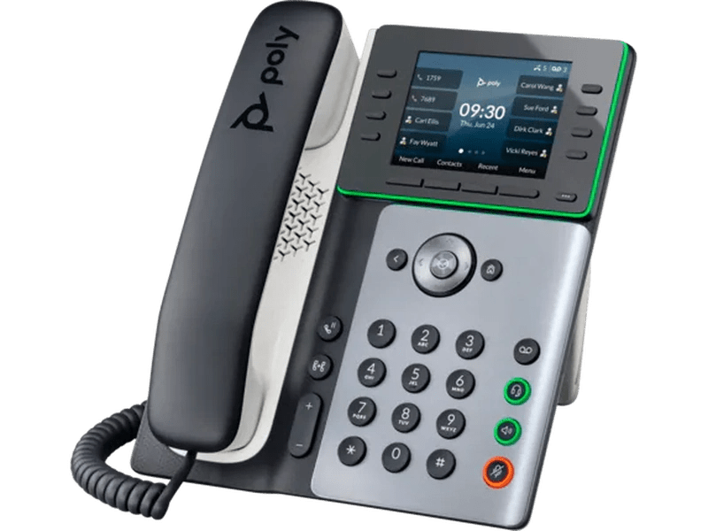 HP Poly Edge E350 IP Phone and PoE-enabled 82M89AA