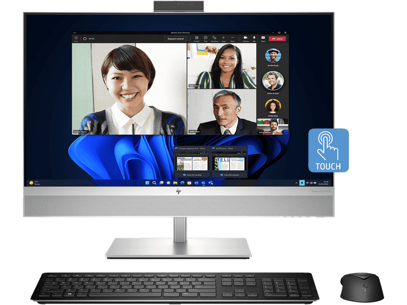 HP EliteOne 870 G9 AIO i7-14700 16GB 512GB SSD 27" QHD Touch Display W11P 3YR - A41K8PT