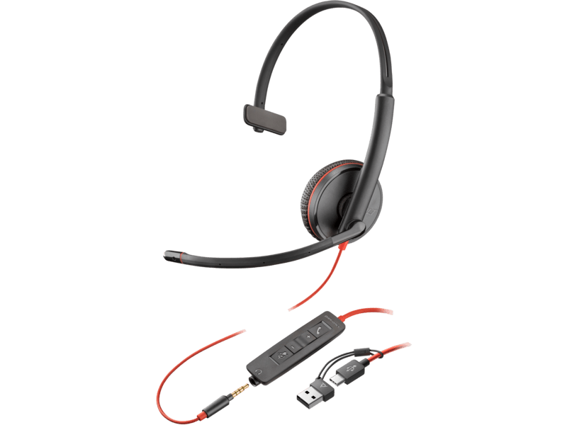 Poly Blackwire 3215 UC Mono USB-C Headset 8X227AA