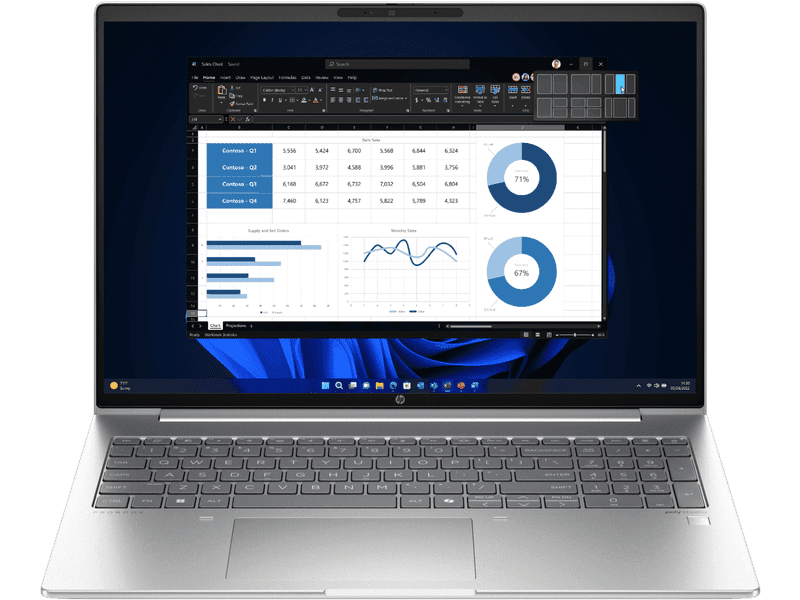 HP ProBook 460 16" G11 Ultra 5-125U 16GB 512GB SSD, 16" WUXGA Display Business Laptop, W11P AI