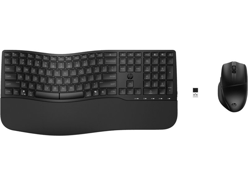 HP 685 Comfort Dual-Mode Wireless Ergonomic Keyboard & Mouse Combo