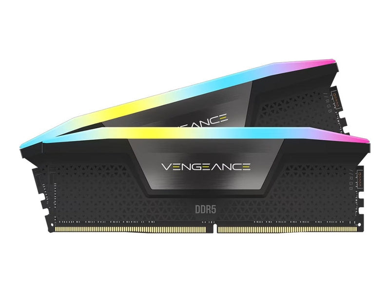 Corsair Vengeance RGB 64GB 2x32GB C32 6400MHz DDR5 DRAM - Black CMH64GX5M2B6400C32