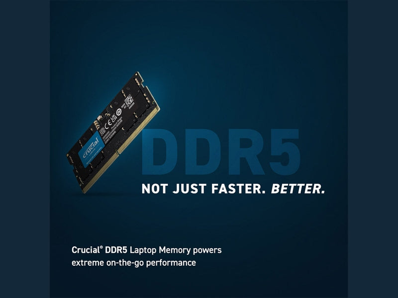 Crucial 32GB 2x16GB DDR5 SODIMM 4800MHz - CT2K16G48C40S5