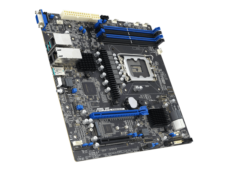 ASUS P13R-M-10G-2T Server Motherboard, LGA 1700, DDR5 UDIMM 4 , 10GbE 2 , SATA 4 , mATX, 3YR WTY